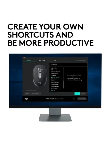 Logitech M590 Silent Ratón Inalámbrico Multidispositivo 1000DPI Negro