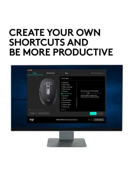 Logitech M590 Silent Ratón Inalámbrico Multidispositivo 1000DPI Negro