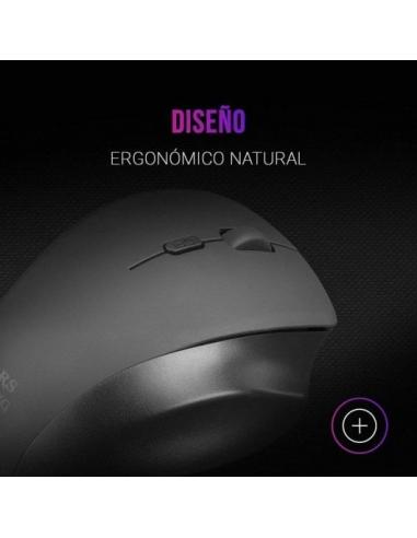 Mars Gaming MMWERGO Ratón Inalámbrico 3200DPI Negro