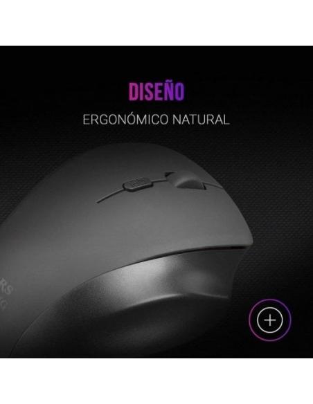 Mars Gaming MMWERGO Ratón Inalámbrico 3200DPI Negro
