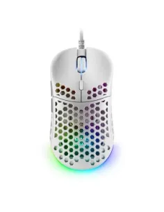 Mars Gaming MM55W Ratón Gaming RGB 12800 DPI Blanco