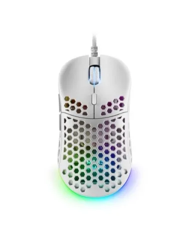 Mars Gaming MM55W Ratón Gaming RGB 12800 DPI Blanco