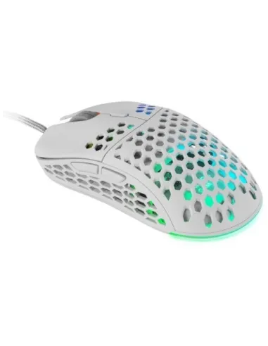 Mars Gaming MM55W Ratón Gaming RGB 12800 DPI Blanco