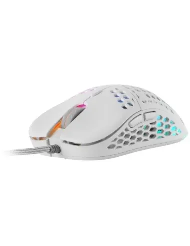 Mars Gaming MM55W Ratón Gaming RGB 12800 DPI Blanco