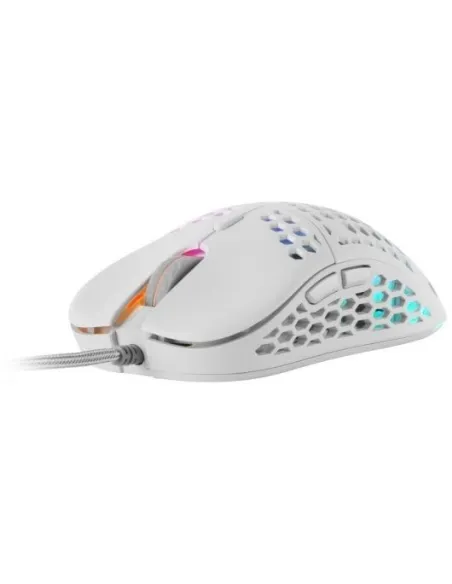 Mars Gaming MM55W Ratón Gaming RGB 12800 DPI Blanco