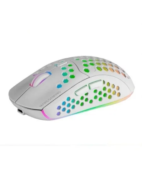 Mars Gaming MMW3 Ratón Gaming Inalámbrico RGB Flow 3200DPI Blanco