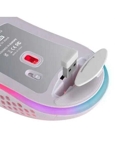 Mars Gaming MMW3 Ratón Gaming Inalámbrico RGB Flow 3200DPI Blanco