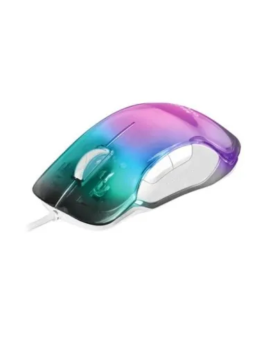 Mars Gaming MMGLOWW Ratón Gaming RGB 12800 DPI Blanco