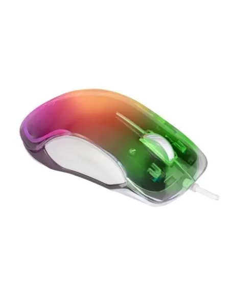 Mars Gaming MMGLOWW Ratón Gaming RGB 12800 DPI Blanco