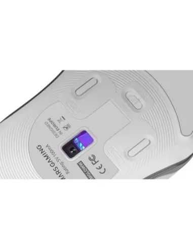 Mars Gaming MMGLOWW Ratón Gaming RGB 12800 DPI Blanco