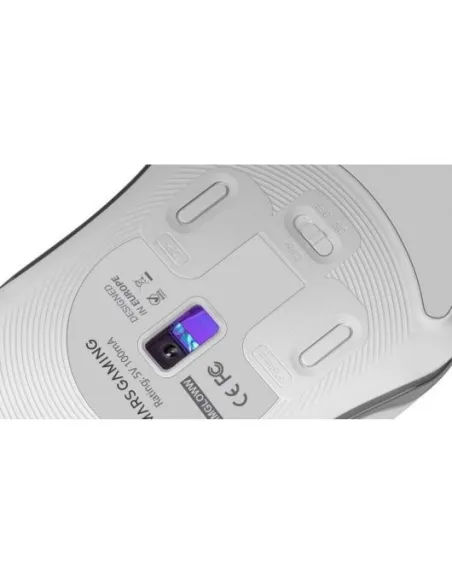 Mars Gaming MMGLOWW Ratón Gaming RGB 12800 DPI Blanco