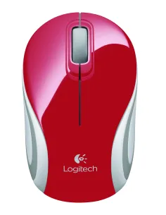 Logitech M187 Ratón Inalámbrico Mini Rojo