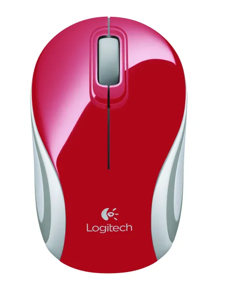 Logitech M187 Ratón Inalámbrico Mini Rojo