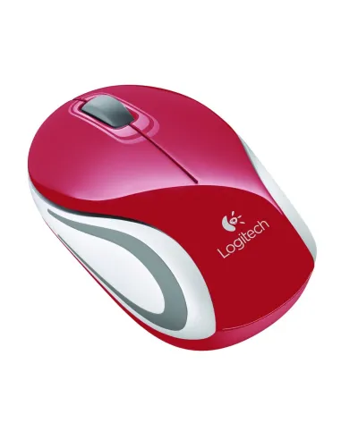 Logitech M187 Ratón Inalámbrico Mini Rojo