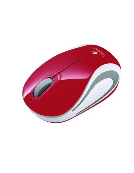 Logitech M187 Ratón Inalámbrico Mini Rojo
