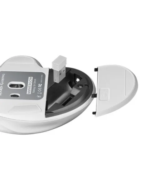 Mars Gaming MMWERGO Ratón Inalámbrico 3200DPI Blanco