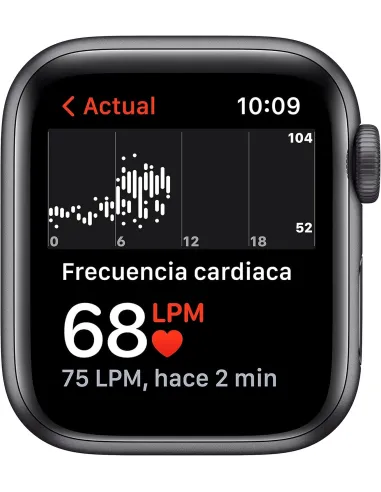 Apple Watch SE 2021 GPS 40mm Aluminio Gris Espacial con Correa Deportiva Negra