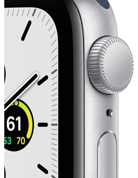 Apple Watch SE 2021 GPS 40mm Aluminio Plata con Correa Deportiva Azul