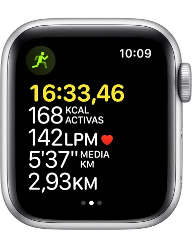 Apple Watch SE 2021 GPS 40mm Aluminio Plata con Correa Deportiva Azul