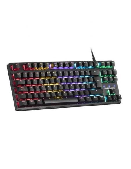 Mars Gaming MKXTKL Teclado Mecánico Gaming RGB Switch Rojo