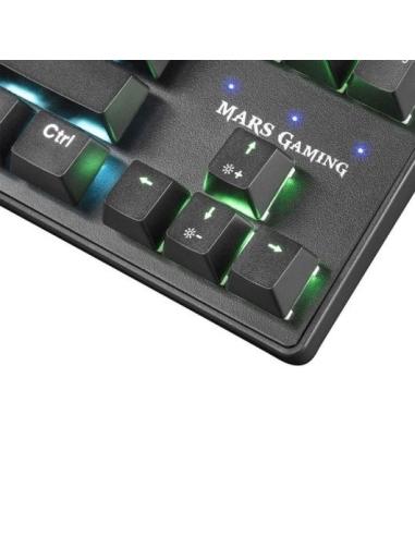 Mars Gaming MKXTKL Teclado Mecánico Gaming RGB Switch Rojo