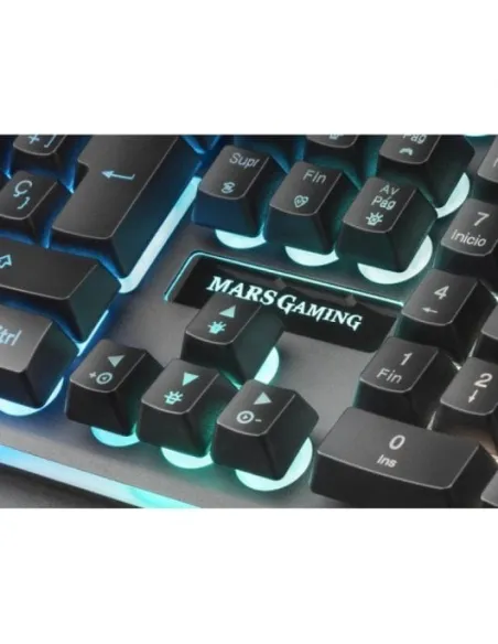 Mars Gaming MK320 Teclado Híbrido RGB Negro
