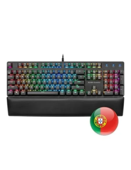 Mars Gaming MK5 Teclado Mecánico Gaming RGB Switch Marrón Portugués