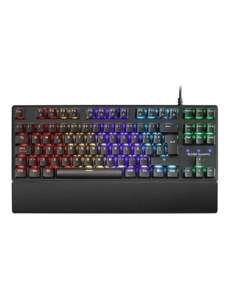 Mars Gaming MKXTKL Teclado Mecánico Gaming RGB Switch  Rojo (Teclado Francés)