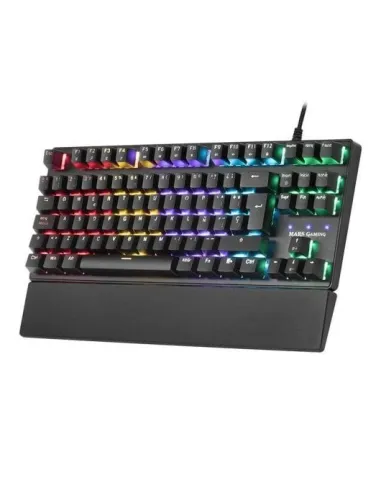 Mars Gaming MKXTKL Teclado Mecánico Gaming RGB Switch  Rojo (Teclado Francés)