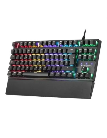 Mars Gaming MKXTKL Teclado Mecánico Gaming RGB Switch  Rojo (Teclado Francés)