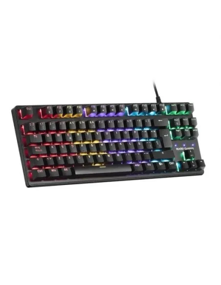 Mars Gaming MKXTKL Teclado Mecánico Gaming RGB Switch  Rojo (Teclado Francés)