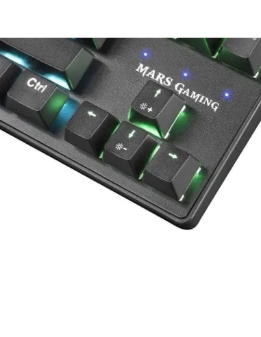 Mars Gaming MKXTKL Teclado Mecánico Gaming RGB Switch  Rojo (Teclado Francés)