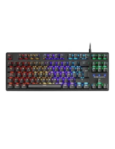 Mars Gaming MKXTKL Teclado Mecánico Gaming RGB Switch  Rojo (Teclado Francés)