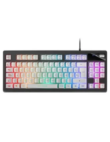 Mars Gaming MKAXWES Teclado Gaming RGB Blanco