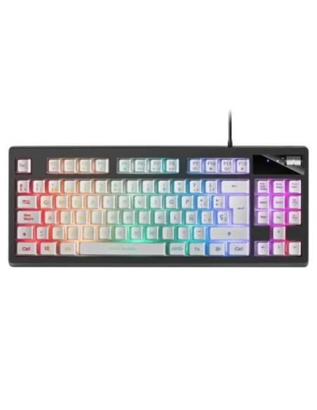 Mars Gaming MKAXWES Teclado Gaming RGB Blanco