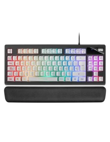 Mars Gaming MKAXWES Teclado Gaming RGB Blanco