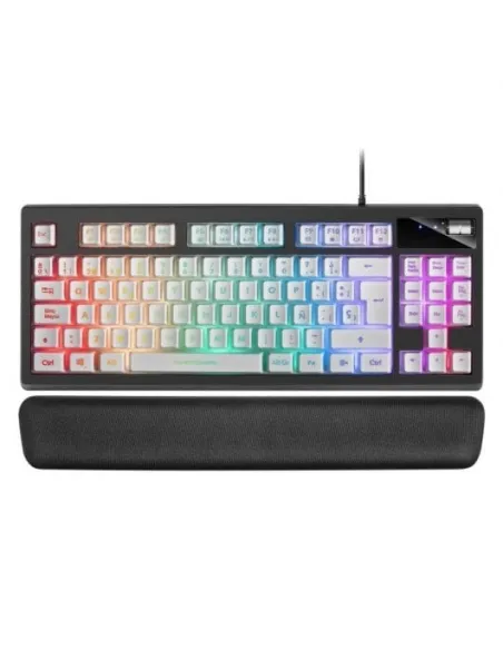 Mars Gaming MKAXWES Teclado Gaming RGB Blanco