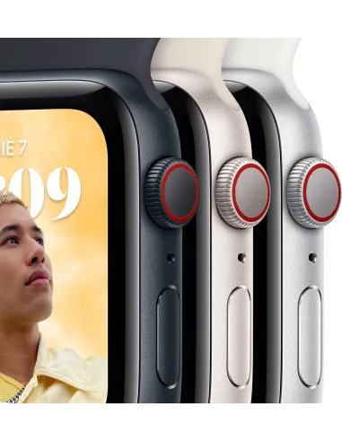 Apple Watch SE GPS 2ª Generación 44mm Aluminio Midnight con Correa Sport Negra