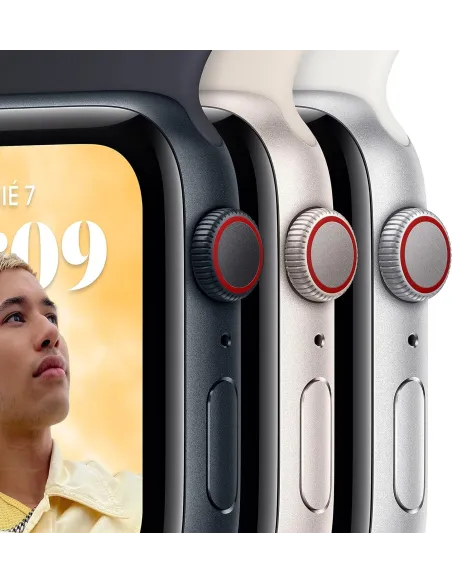 Apple Watch SE GPS 2ª Generación 44mm Aluminio Midnight con Correa Sport Negra