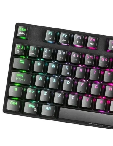 Mars Gaming MKREVOPRO Teclado Mecánico Gaming RGB Switch Marrón Portugués