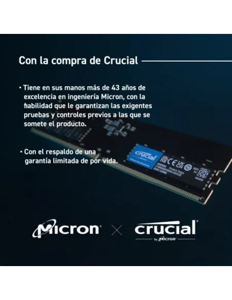 Crucial CT32G48C40U5 DDR5 4800MHz 32GB CL40
