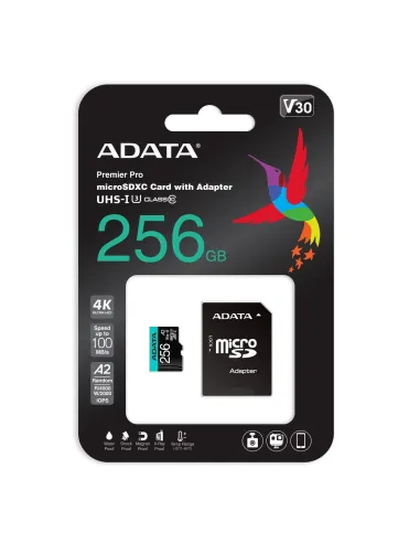Adata Premier Pro V30 microSDXC/SDHC 256GB UHS-I Clase 10 + Adaptador SD