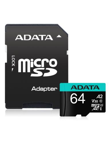 Adata Premier Pro V30 microSDXC/SDHC 64GB UHS-I Clase 10 + Adaptador SD