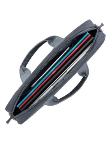 Rivacase Prater 7522 Maletín Antirrobo para Portátil 14" Gris Oscuro