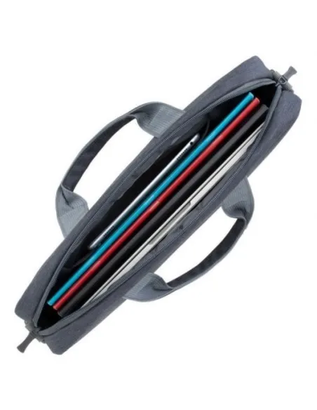 Rivacase Prater 7522 Maletín Antirrobo para Portátil 14" Gris Oscuro