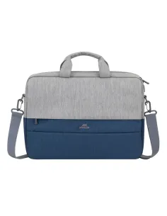 Rivacase Prater 7532 Maletín antirrobo para Portátil 15.6" Gris/Azul Oscuro-AAOABT0836