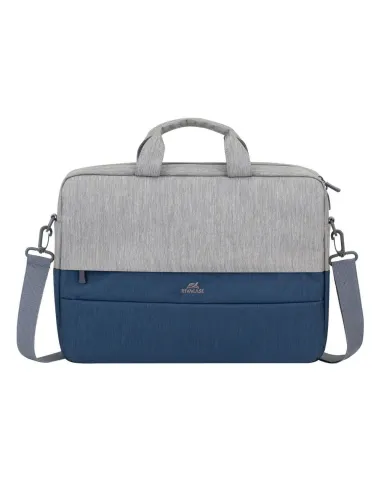Rivacase Prater 7532 Maletín antirrobo para Portátil 15.6" Gris/Azul Oscuro