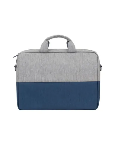 Rivacase Prater 7532 Maletín antirrobo para Portátil 15.6" Gris/Azul Oscuro