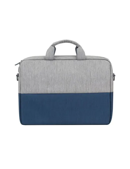 Rivacase Prater 7532 Maletín antirrobo para Portátil 15.6" Gris/Azul Oscuro