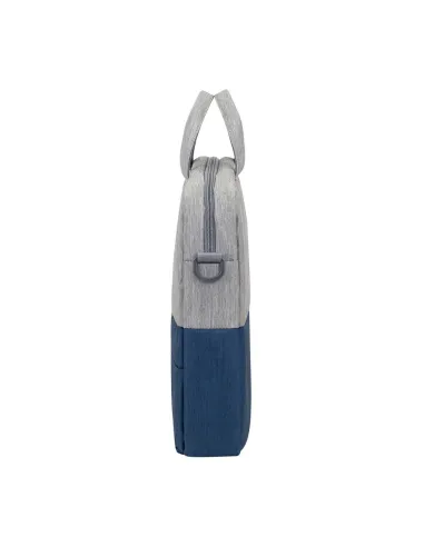 Rivacase Prater 7532 Maletín antirrobo para Portátil 15.6" Gris/Azul Oscuro